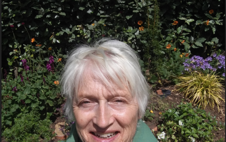 Frances at the garden
